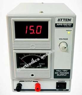 DC POWER SUPPLY REGULATED VARIABLE TO 15 VOLTS @ 1 AMP  