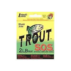 Leland Fishing Lures Trout S.O.S. Line 2lb 350 Yard 