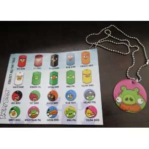 ANGRY BIRDS   MOUSTACHE PIG SERIES 1 DOG TAG #8 of 20