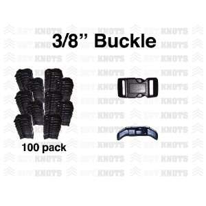  SGT KNOTS Paracord Bracelet Buckle 3/8   100 Pack Sports 
