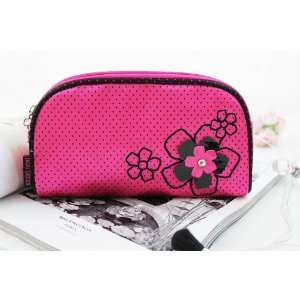  Daisy Love Flat Cosmetic Bag Hot Pink 7.8x1.4x4.2 Home 