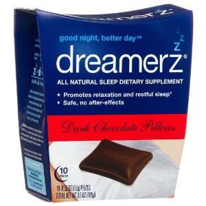  Dreamerz Dark Chocolate Pillow, Natural Sleep Solution, 10 