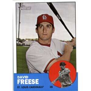  2012 Topps Heritage 130 David Freese   St. Louis Cardinals 