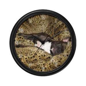  Leopard Bed Frenchie Pets Wall Clock by 