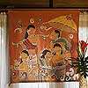 MARKET DAY~~Cotton Batik Wall Hanging~~Thai Art NOVICA  