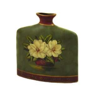 Gardenia Collection Hand Painted Deluxe Square Flower Vase 