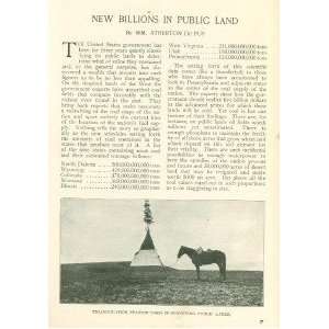  1910 Natural Resources On American Public Lands 