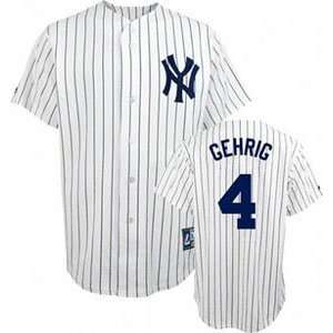  New York Yankees Lou Gehrig Replica Throwback Jersey   XX 