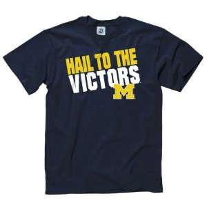  Michigan Wolverines Navy Slogan T Shirt