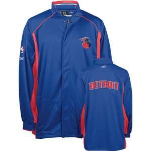  Detroit Pistons Team Authentic Long Sleeve Warm Up Jacket 