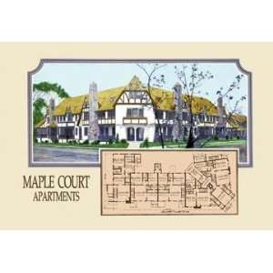   By Buyenlarge Maple Court Apartments 20x30 poster