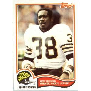  1982 Topps # 5 George Rogers New Orleans Saints Football 