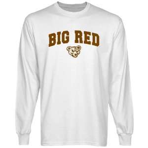  Cornell Big Red White Logo Arch Long Sleeve T shirt 