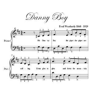 Danny Boy Big Note Piano Sheet Music