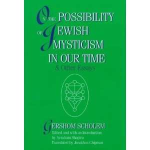   of Jewish Mysticism in Our Time [Hardcover] Gershom S Scholem Books