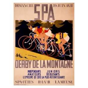  Derby de la Montagne Giclee Poster Print by Charles Gilbert 