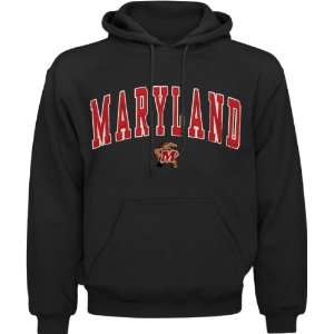  Maryland Terrapins Black Mascot One Tackle Twill Hooded 