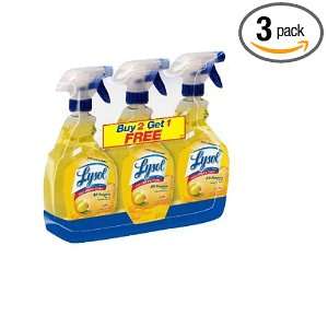 Lysol All Purpose Cleaner Trigger, Lemon Breeze, 96 Ounce (Pack of 3 