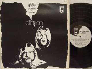 ALLMAN BROTHERS BAND   Duane & Greg Allman LP (RARE Issue on BOLD 