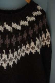   Knit BANANA REPUBLIC Wool NORWEGIAN Alpaca Sweater Icelandic Nordic XL