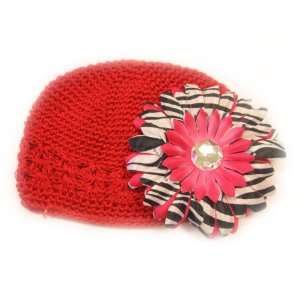  Red Adorable Infant Beanie Kufi Hat Fits 0   9 Months With 