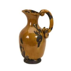   Warm Honey Arancione Tuscan Ceramic Pitcher Vase