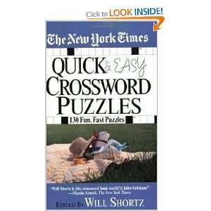   Quick and Easy Crossword Puzzles (9780312998219) Will Shortz Books