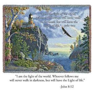  Guiding Light John 8 12 Tapestry Throw With or Without 
