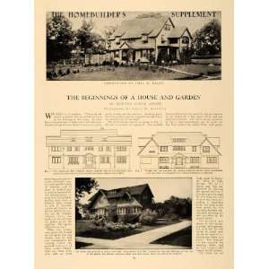  1913 Article Design Construct Home & Garden Floor Plans 
