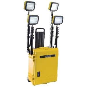   Remote Area Lighting System, 4 LED Head, Yellow