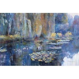  Kent Wallis 36W by 24H  Lilly Pond Super Resin Gloss 1 