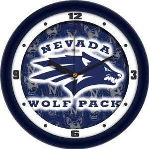  Nevada Wolf Pack NCAA 12In Dimension Wall Clock: Sports 
