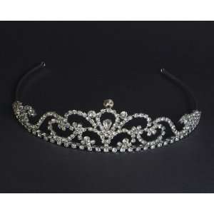   Tiara Queens Crown Rhinestone Crystal Pageant Bridal Hair Accessory