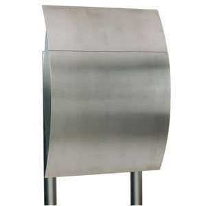  EuropeanHome Stainless Steel Capella Mailbox and Stand 