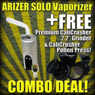 ARIZER® SOLO Portable Vaporizer + Cali Crusher & PollenPress (V 15+CC 