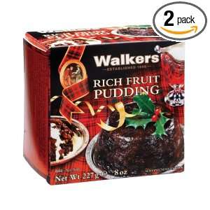 Walkers Rich Fruit Plum Pudding, 8 Ounce Grocery & Gourmet Food