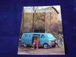S37 1973 FORD CLUB WAGON WAGONS Truck Sales Brochure *  