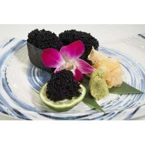 Frozen Sashimi Grade Black Flying Fish Eggs (Tobikko) 500g  