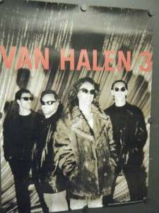 VAN HALEN PROMO POSTER VAN HALEN 3 EDDIE VAN HALEN 1998  