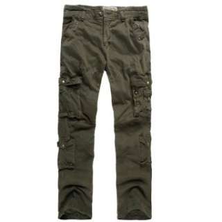   Mens Casual Straight Vintage Cargo Pants Trousers(J004) Clothing