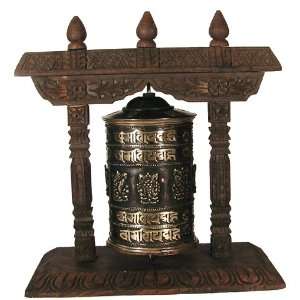  Sacred Stones Desk Prayer Wheel Create Merit During Conference Calls