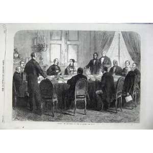  1868 Fine Art Council Ministers Tuileries Men Table