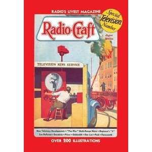 Vintage Art Radio Craft: Television News Service   07662 3:  