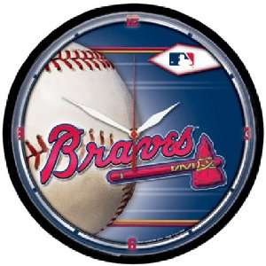  Atlanta Braves MLB Round Wall Clock: Sports & Outdoors