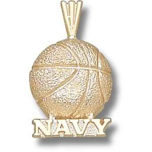    US Naval Academy Navy Basketball Pendant (14kt)