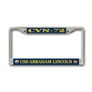  USS Abraham Lincoln CVN 72 License Plate Frame Everything 