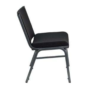 Hercules Series Big and Tall Extra Wide Stack Chair Upholstery: Black 