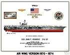 USS John F. Kennedy CVA/CV 67 aircraft carrier print