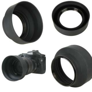 58 mm 58mm 3 Stage Rubber Lens Hood For Pentax MINOLTA  