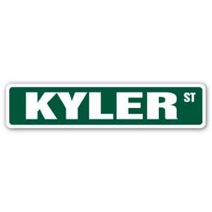  KYLER Street Sign name kids childrens room door bedroom 